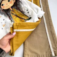 کراپ و شلوار کتان لباس بچه گانه|کفش و لباس بچه|کرج, دهقان ویلا|دیوار