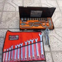 جعبه بکس 24 پارچه آچار12 عددی انبر قفلی کلاغی