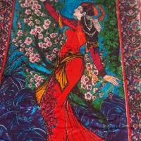 روتختی پتو مخمل ابریشم قدیمی کاملا نو