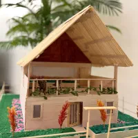 ماکت خانه چوبی