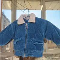 کاپشن پسرانه خارجی وارداتی ۱ تا ۲ سال و نیم مخمل