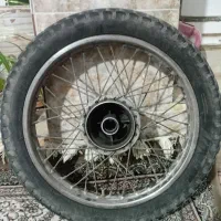 رینگ و توپی عقب همراه با لاستیک و تیوپ نو