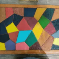 رومیزی تمام چرم دست‌دوز