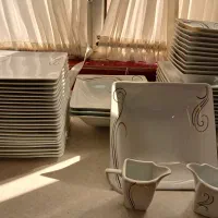 سرویس چینی ۲۴ نفره بدون خط و خش برند تقدیس|ظروف سرو و پذیرایی|کرج, گلشهر|دیوار