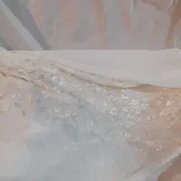 پرده حریر دوخته در حد نو