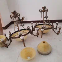 لوستر ۶ شاخه برنزی