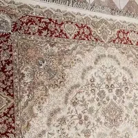 جفت فرش 12متری برنگ کرمی