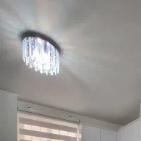 لوستر کریستالی مدرن|لوستر و چراغ آویز|کرج, باغستان|دیوار