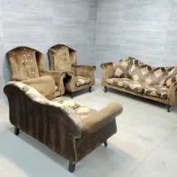 مبل هفت نفره قهوهای