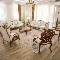 مبل کلاسیک چوب راش هشت نفره کینگ