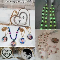 گردنبند و تسبیح با مو و عکس