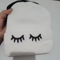 کلاه بافت طرح پلک