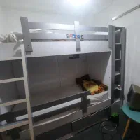 تخت دو طبقه نوجوان کامل نو با تشک|تشک تختخواب|لنگرود, |دیوار