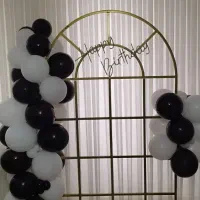 ریسه بادکنک با تم مشکی سفید