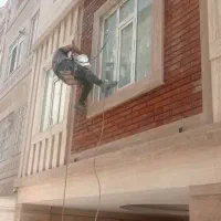 پیچ و رولپلاک نما بدون داربست،با طناب،راپل|خدمات پیشه و مهارت|تهران, نیروی هوایی (پیروزی)|دیوار