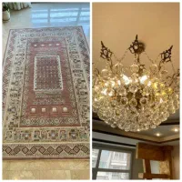 ۳تا فرش ۶متری ست هستن لوستر کریستالی ۱۲شاخه