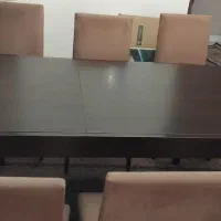 میز ناهار خوری ۶ نفره تبدیل به ۸ نفره