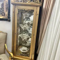 گنجه ۴ طبقه ورق طلا بوفه