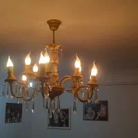 لوستر برنجی ۱۲شعله