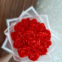 دسته گل روبانی|گل مصنوعی|قم, باغ شریفی|دیوار