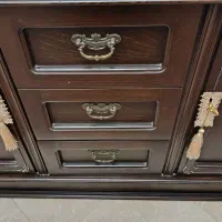 بوفه یا ویترین تمام چوب ، طرح گل لاله|بوفه، ویترین، کنسول|تهران, صادقیه|دیوار