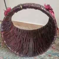 سبد دسته دار حصیری