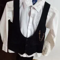 ست پیراهن و جلیقه و شلوار بچه گانه سایز 6