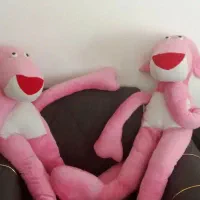 عروسک پلنگ صورتی