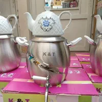 کتری قوری استیل شیر دار ضد زنگ کف چدن|قوری، کتری، قهوهساز دستی|مشهد, گلشور|دیوار