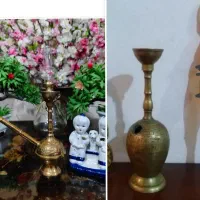 قلیون  برنجی عتیقه قدیمی