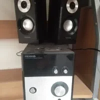 دستگاه پخش و 2 عدد اسپیکر