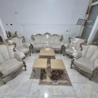 مبل سلطنتی ۷نفره بامیز وعسلی