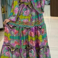 پیراهن آیینه کاری شده وارداتی هندی سایز لارج