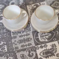 فنجان نعلبکی دور طلایی