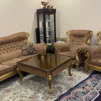 مبل ۹ نفره نیمه استیل