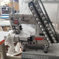 چرخ خیاطی صنعتی کمرکش ۱۲ سوزنه در حد نو|ماشینآلات صنعتی|تهران, بازار|دیوار