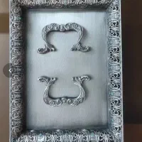 سینی پیوتر پایه دار نگین دار