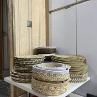 تولید کننده انواع محصولات حصیری ترکیب با قیطان و..|صنایع دستی و سایر لوازم تزئینی|خمام, |دیوار