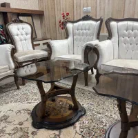فروش مبل استیل ۹ نفره با ناهار خوری ۸ نفره ست|مبلمان خانگی و میز عسلی|اصفهان, باغ نگاره|دیوار