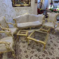 ۷ نفره استیل ورق طلا تمام چوب