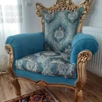 مبل ۹ نفره چوب راش و بوفه|مبلمان خانگی و میز عسلی|بناب, |دیوار