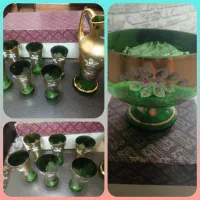 میوه خوری و پارچ و لیوان اگرمن سبز