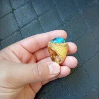 انگشتردستسازاثری فوق شاهکار فیروزه سنگ چاه نیشابور