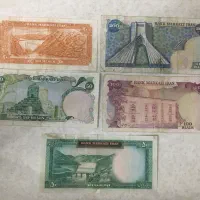اسکناس کلکسیونی شاهی و خارجی|کلکسیون سکه، تمبر، اسکناس|شیراز, کوشک میدان|دیوار