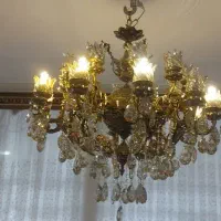 لوستر برنجی 10شاخه