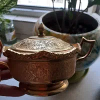 قندان برنجی منقش