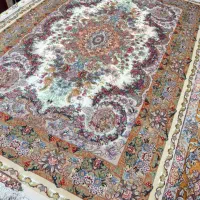 فرش قالیچه 3 متر نوین فر رج 60 تبریز %80 ابریشم