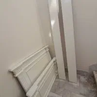 تخت تک نفره چوب جنگلی همراه با کفی تخت چوبی|تخت و سرویس خواب|مشهد, هنرستان|دیوار