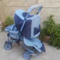 کالسکه بچه باروکش پارچه ای