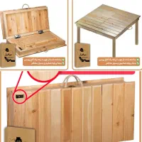 میز کرسی شب یلدا چوب روس چمدانی تاشو +هیتر برقی